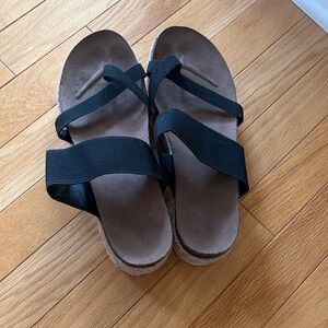 Black and Brown Women's Sandals